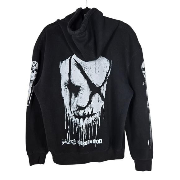 Ice Nine Kills IX Mask Horrorwood Graphic Hoodie Men’s Medium Black - Picture 2 of 10